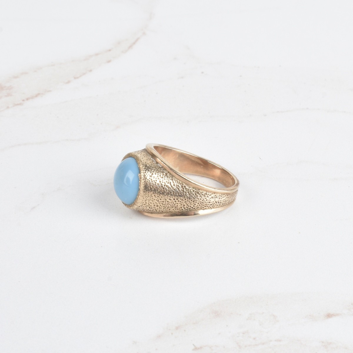 Turquoise and 14K Ring