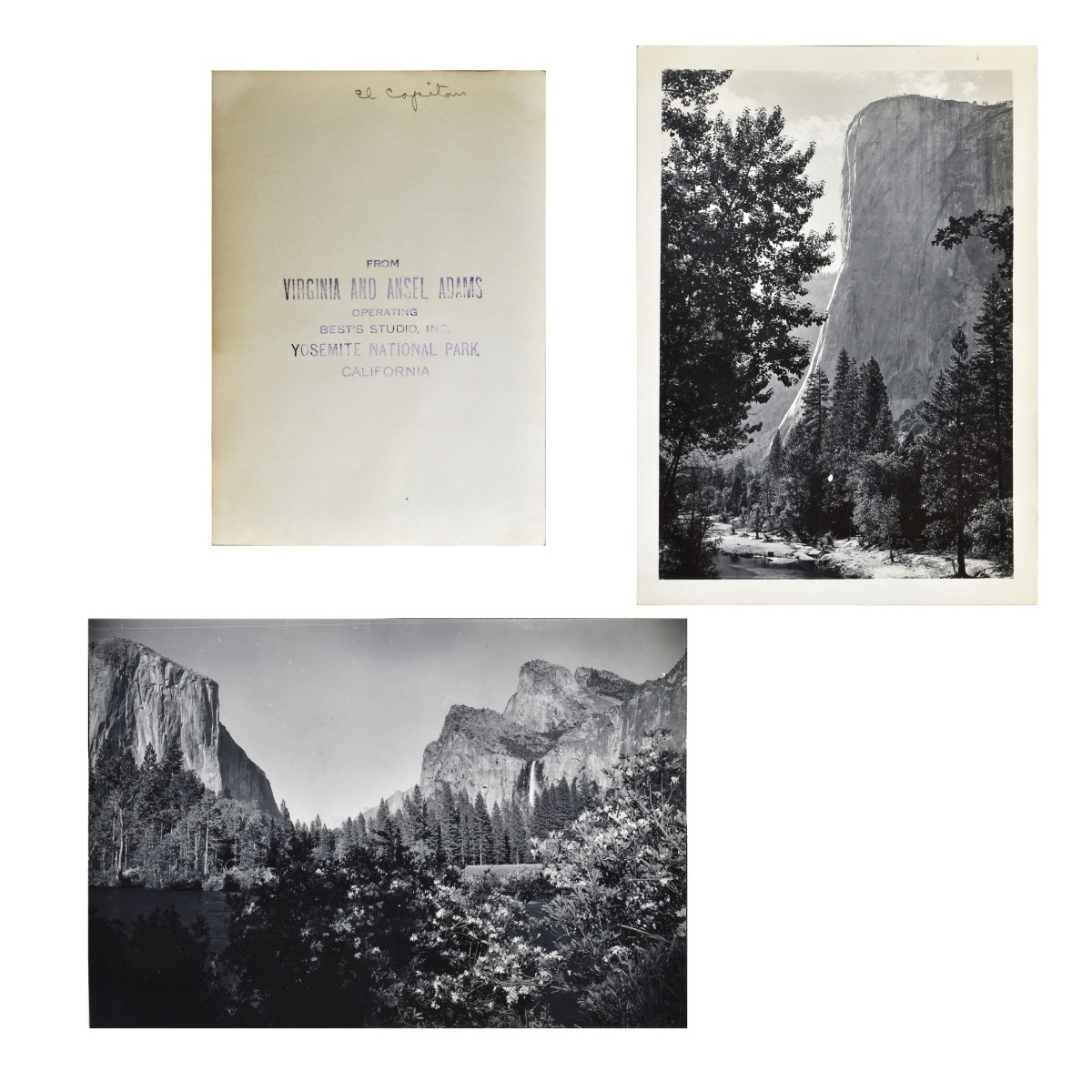 Ansel Adams and Kolb Bros. Photographs