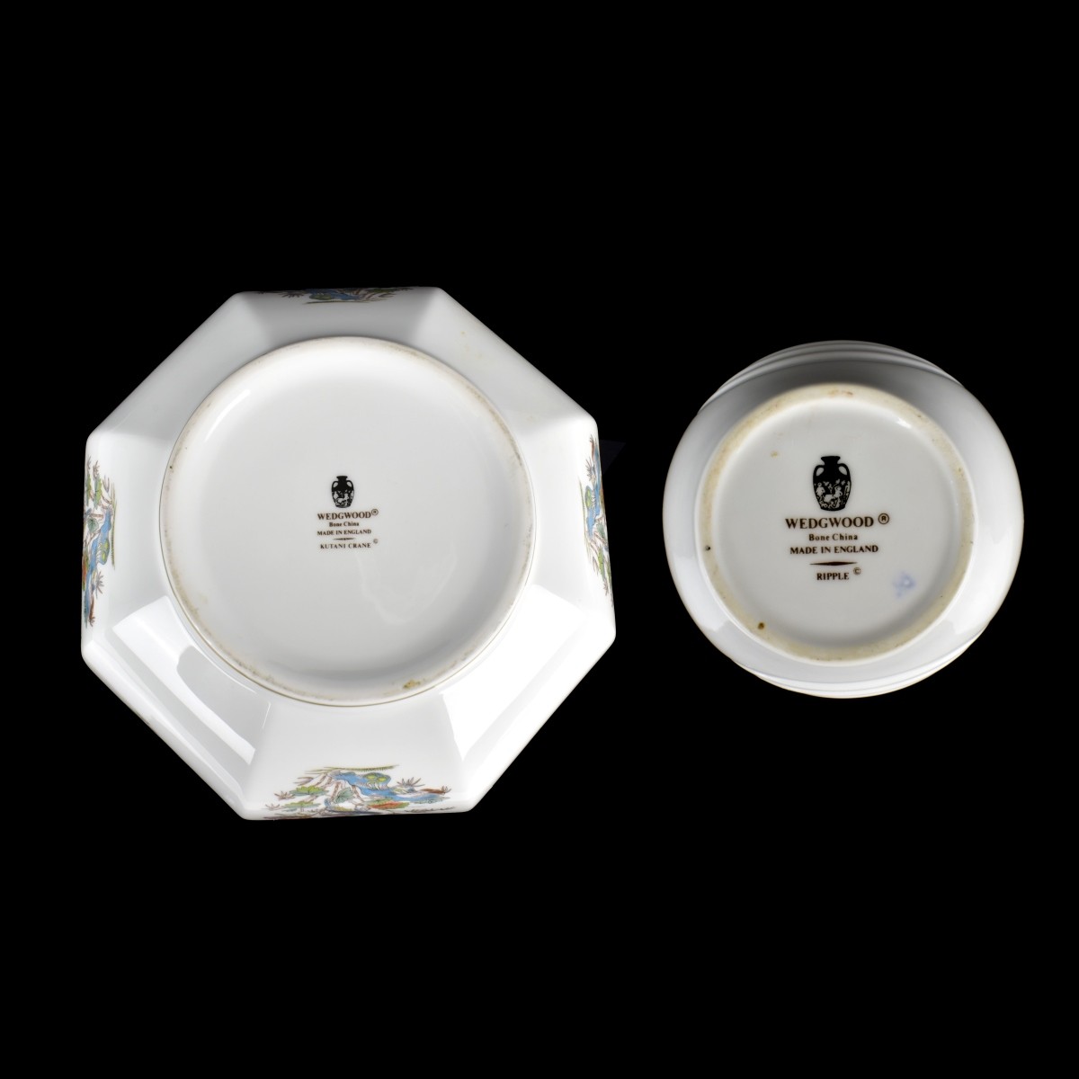 Two Wedgwood Bone China Table Items