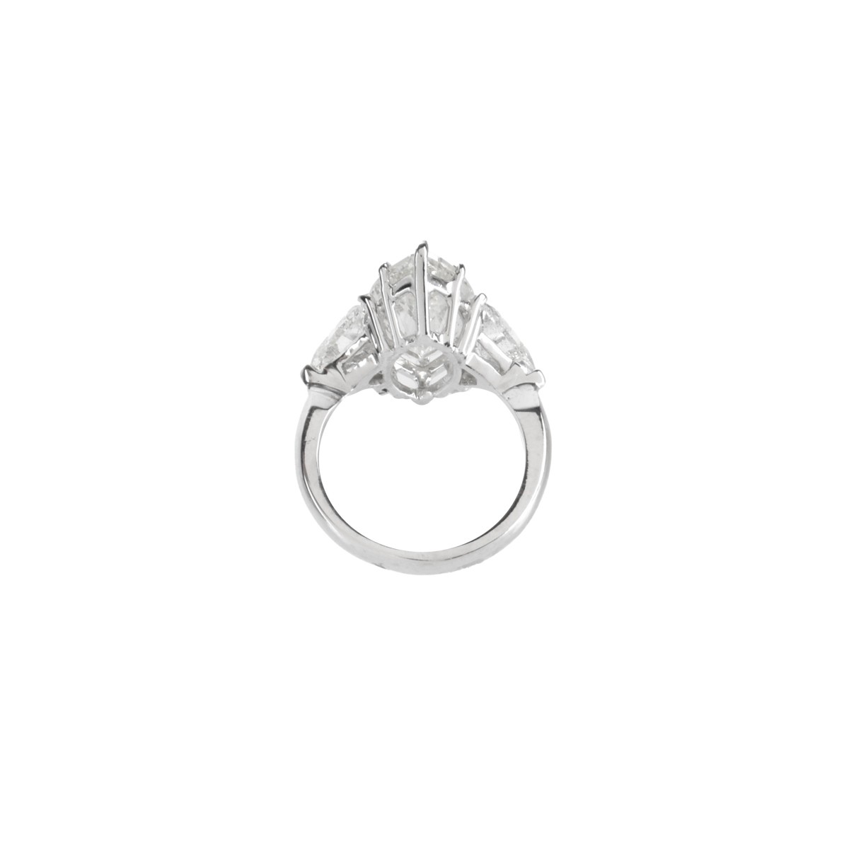 8.04ct Diamond and Platinum Ring