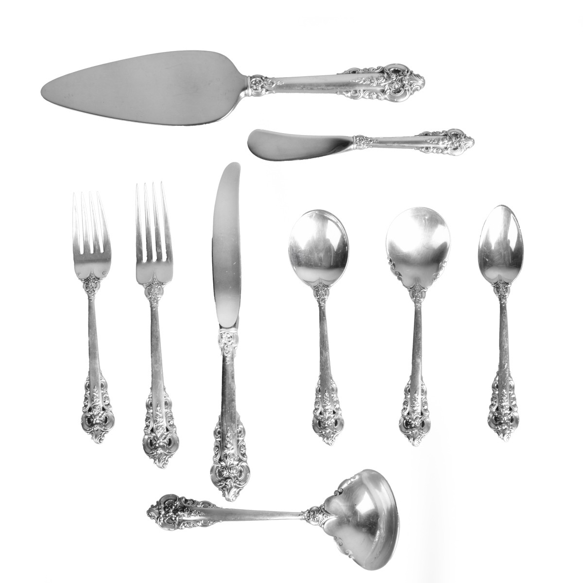 87 Pc. Wallace "Grand Baroque" Flatware