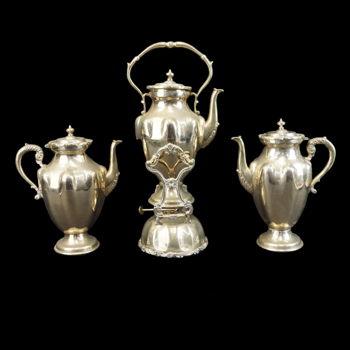 7pc Silver Plate Tea Set