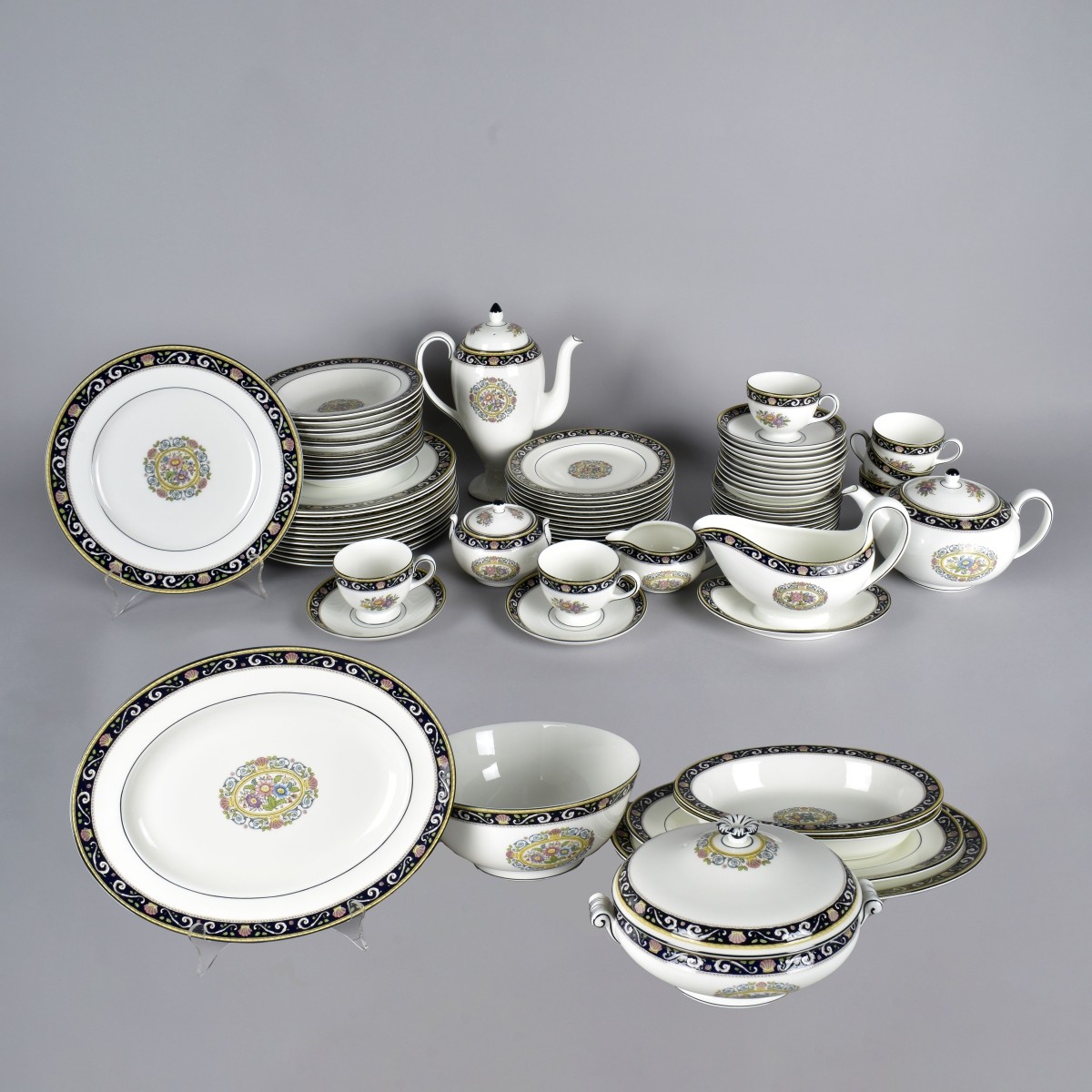 85 Pc. Wedgwood "Runnymede" Dinner Service