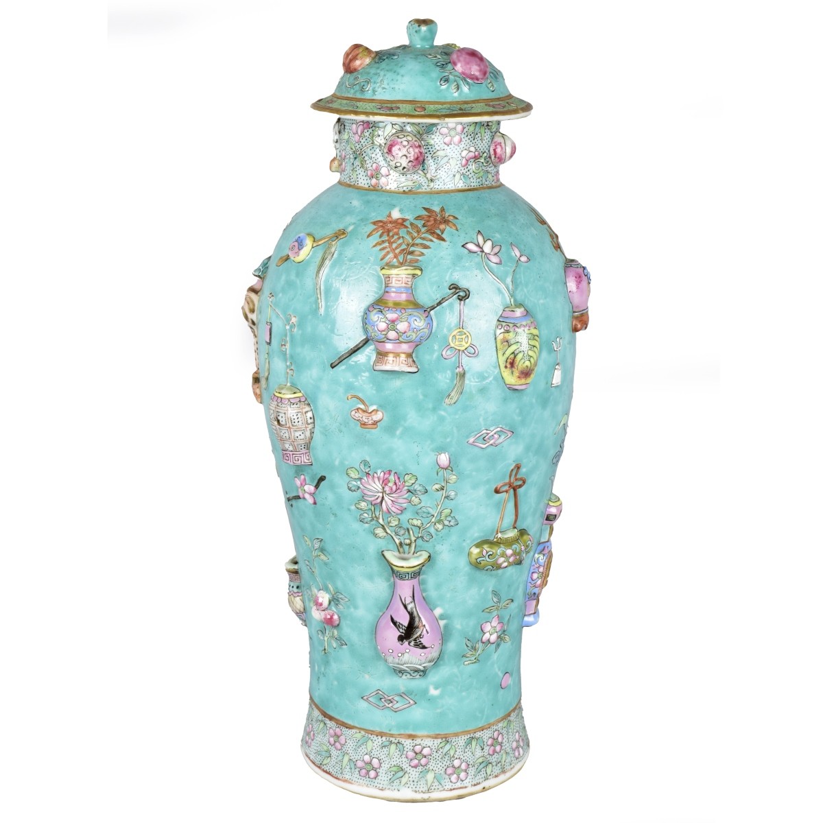 Chinese Famille Rose Covered Jar