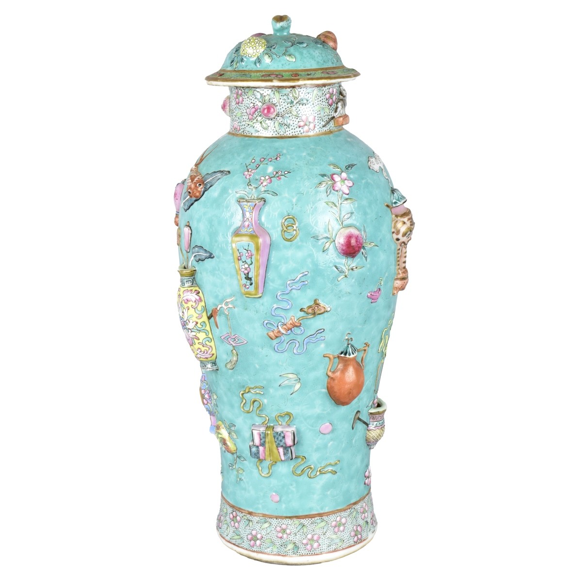 Chinese Famille Rose Covered Jar