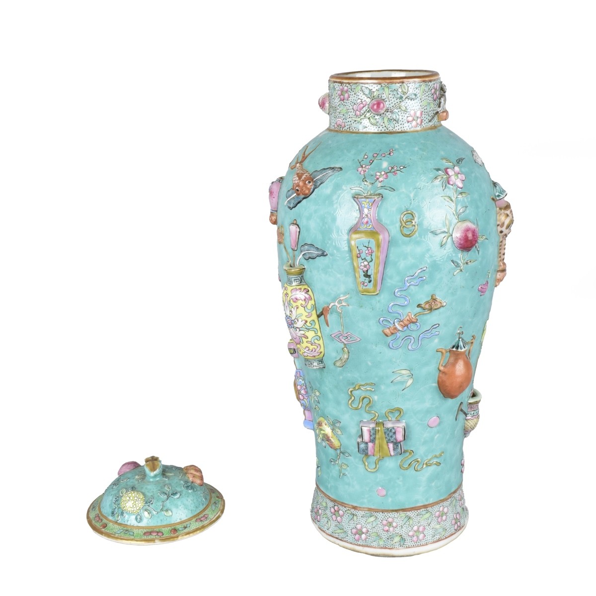 Chinese Famille Rose Covered Jar