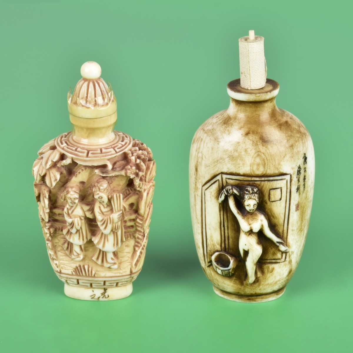 Two Antique Chinese Snuff Bottles