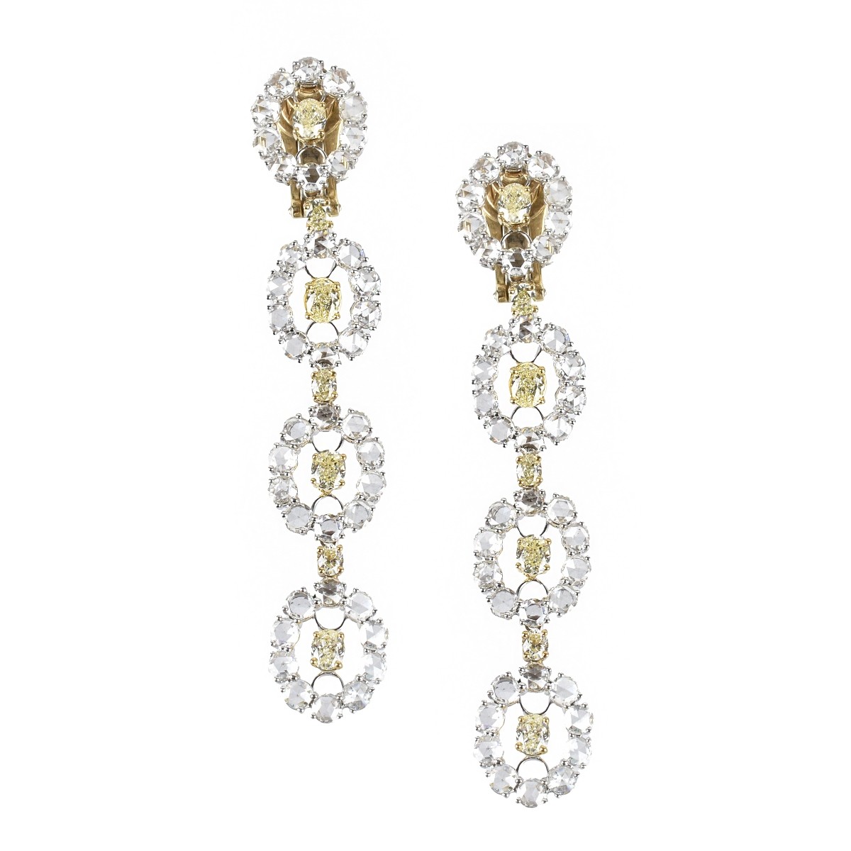 Diamond and 18K Earrings