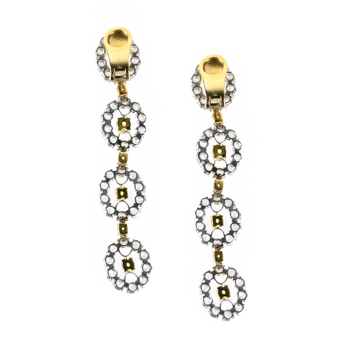 Diamond and 18K Earrings