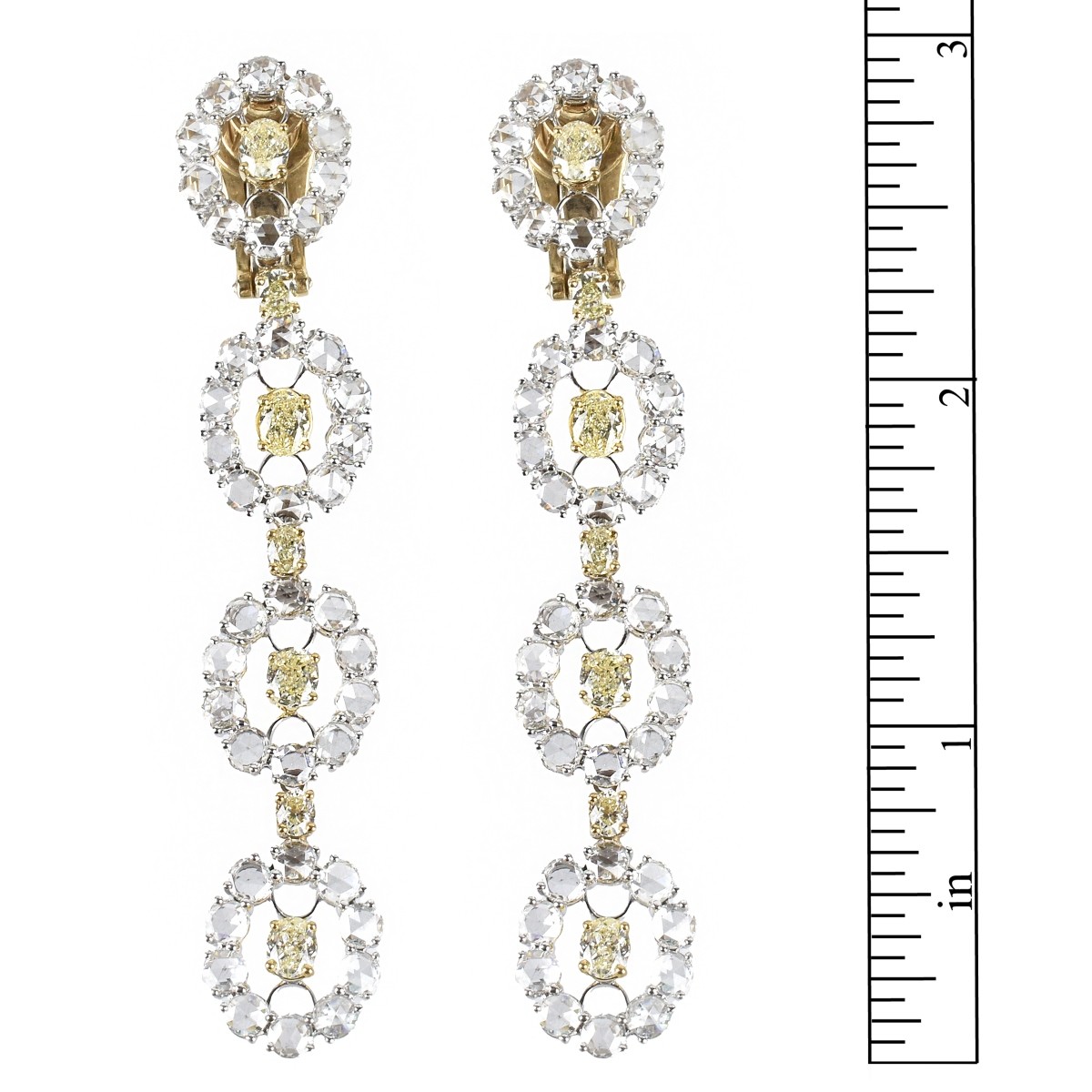 Diamond and 18K Earrings