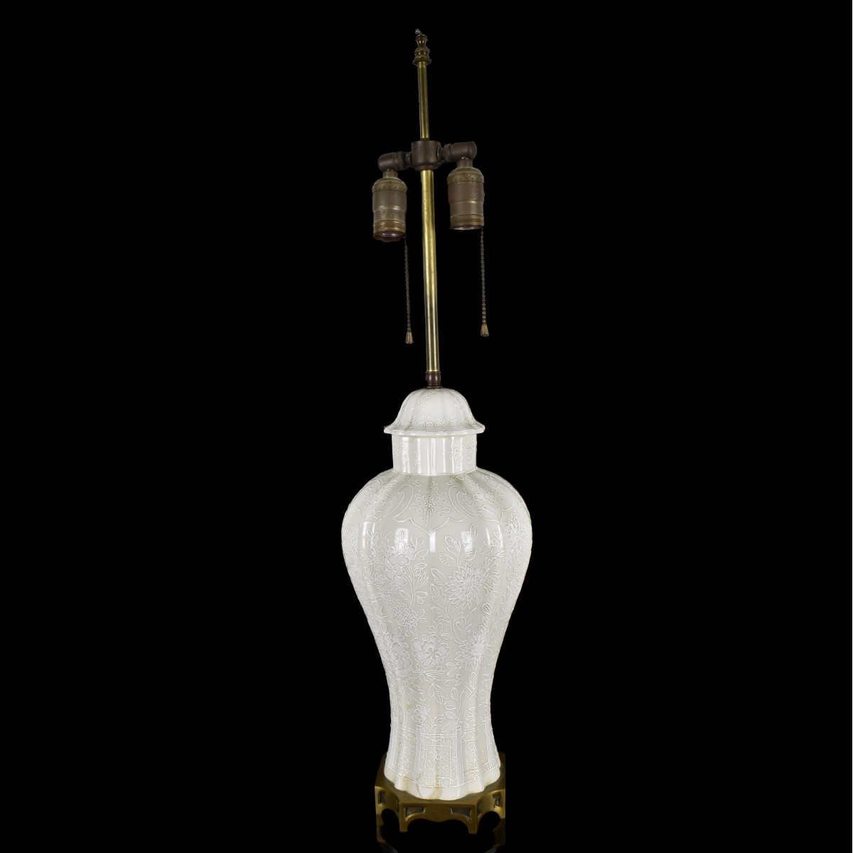 Pair of French Porcelain Lamps