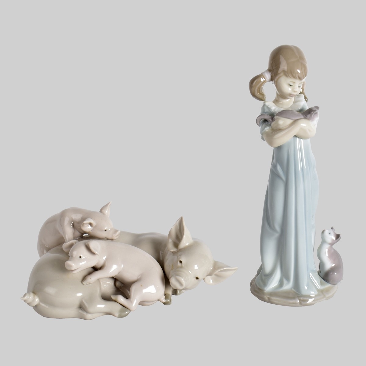 Two Lladro Porcelain Figurines