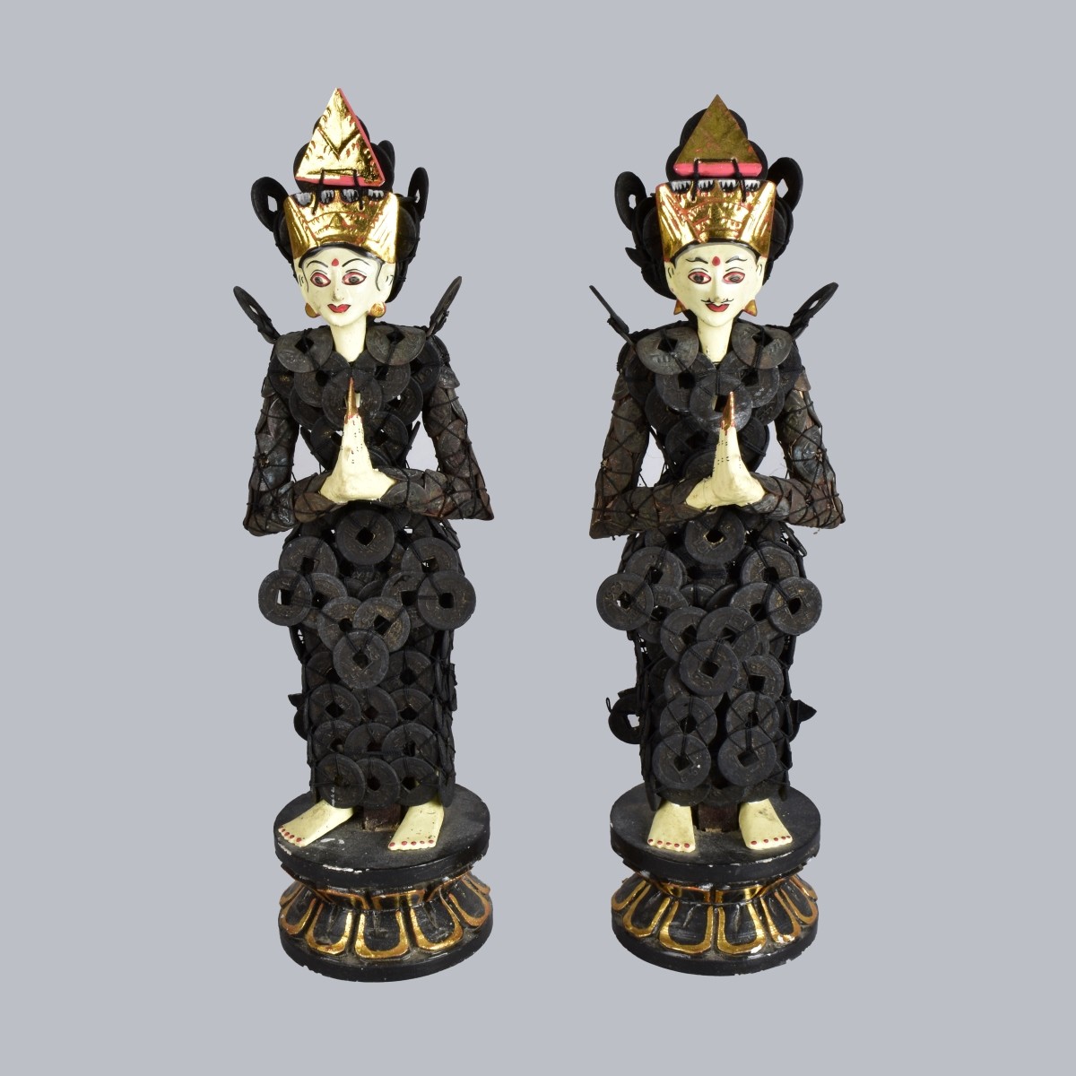 Balinese Folk Art Coin Couple