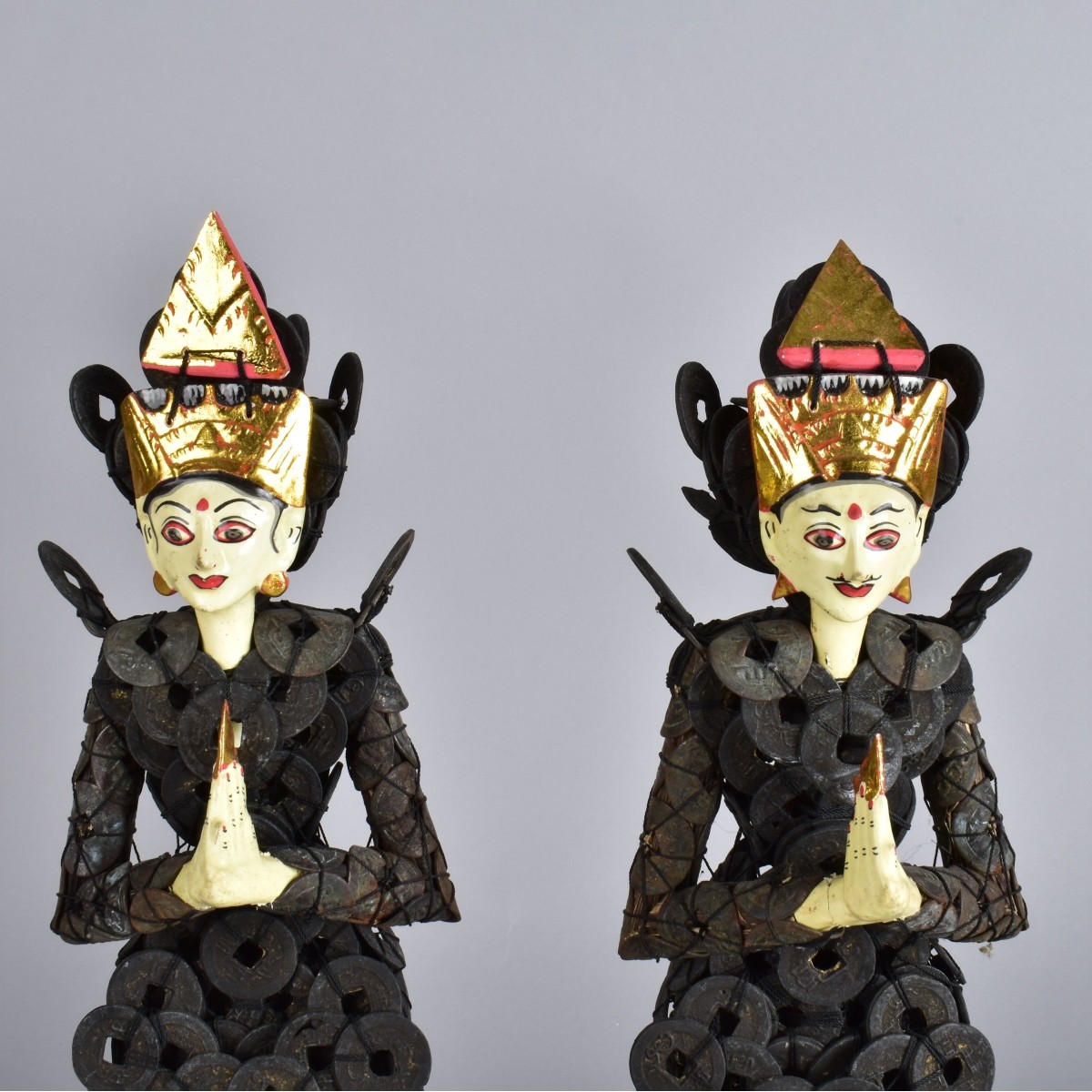 Balinese Folk Art Coin Couple