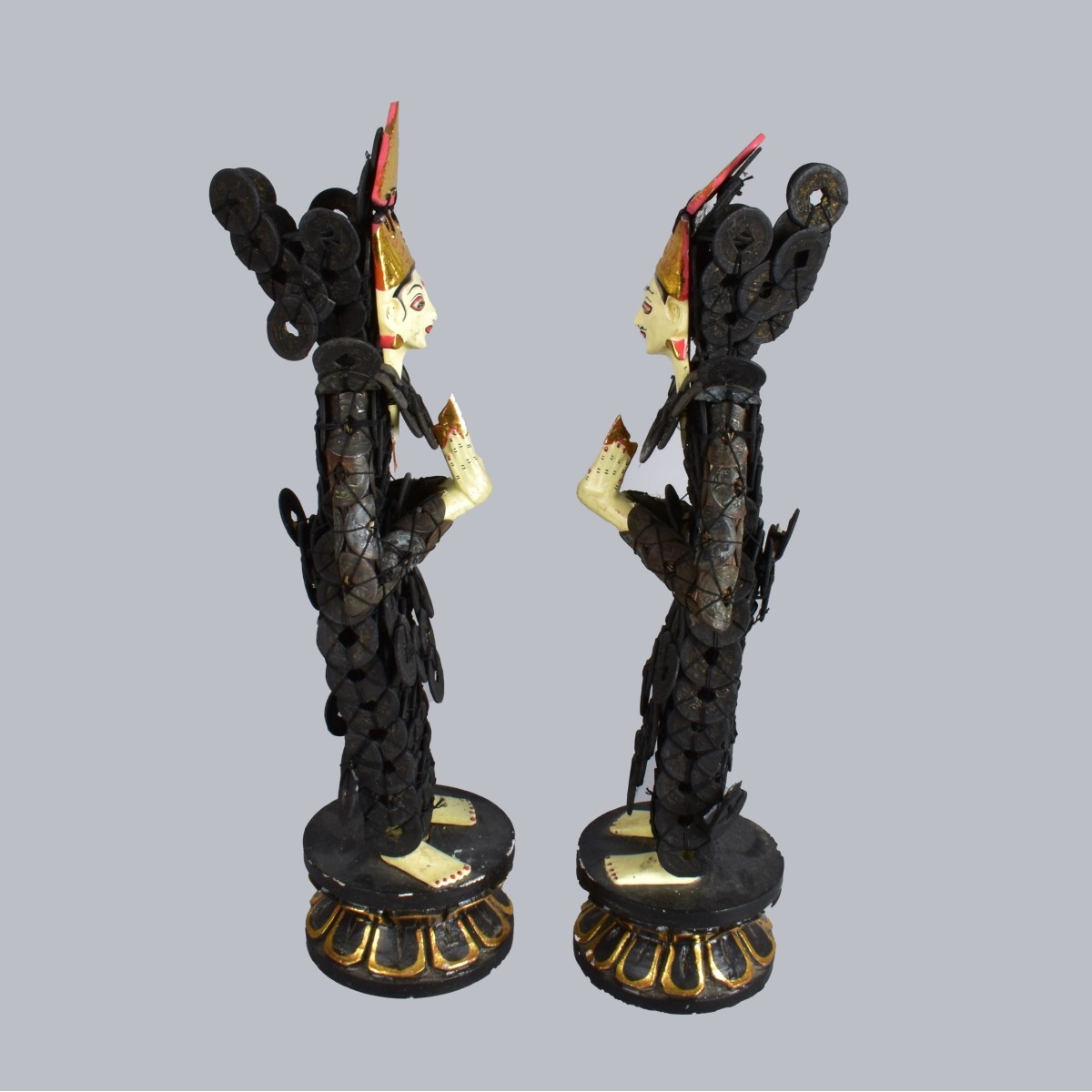 Balinese Folk Art Coin Couple