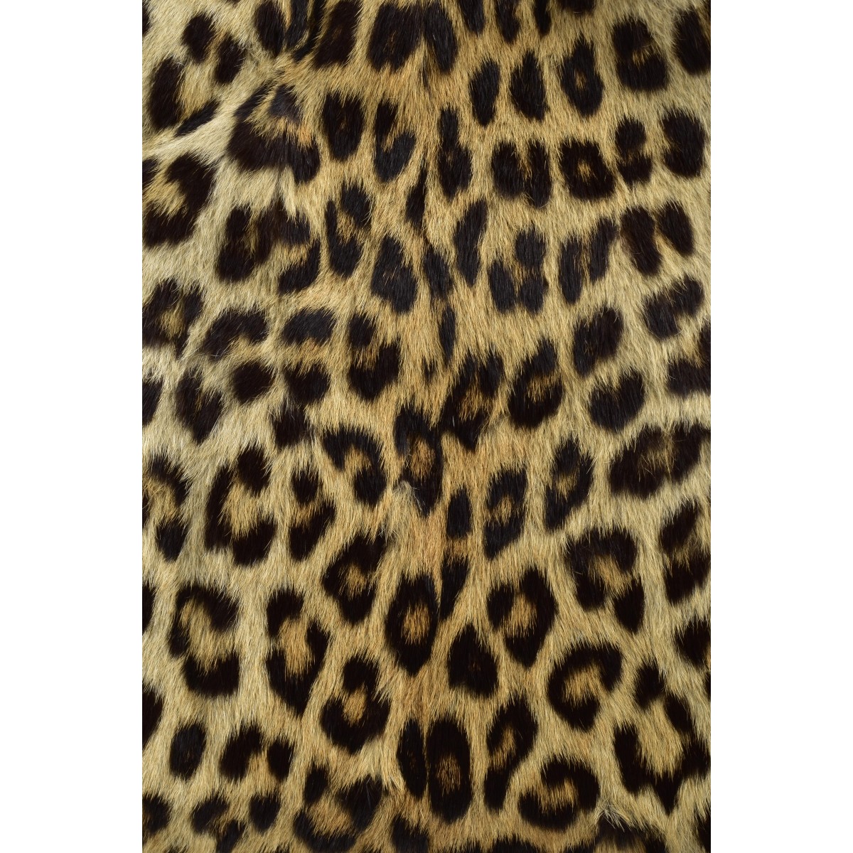 Two Genuine Leopard Skin Muff Handbags