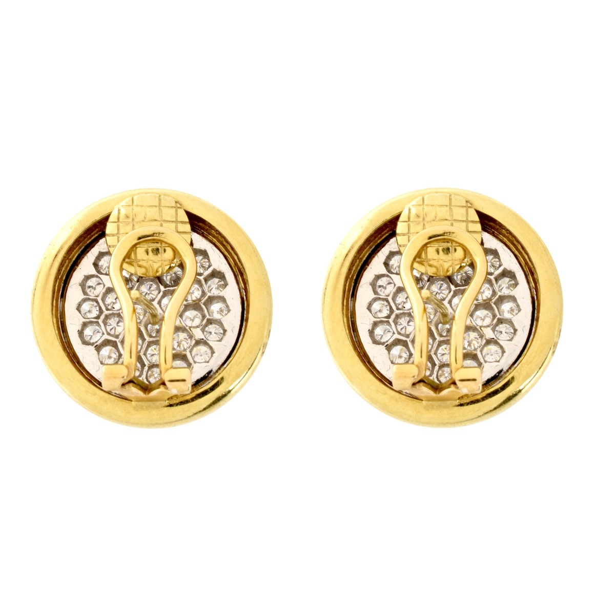 Diamond and 18K Earrings