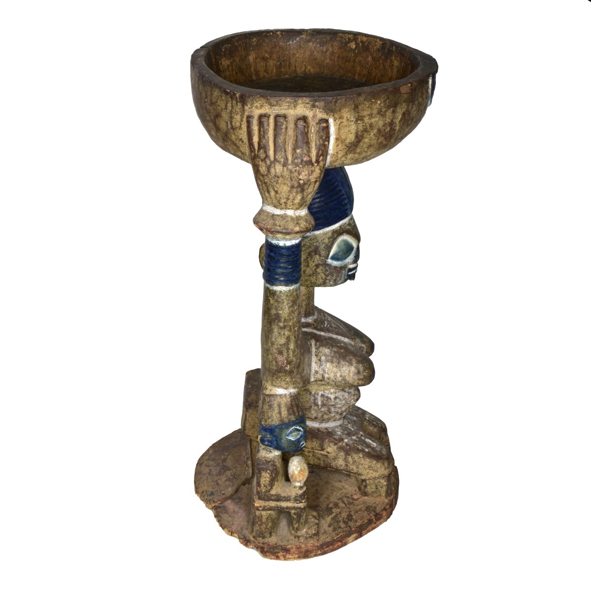 African (Yorouba Culture) Hand Carved Sculpture