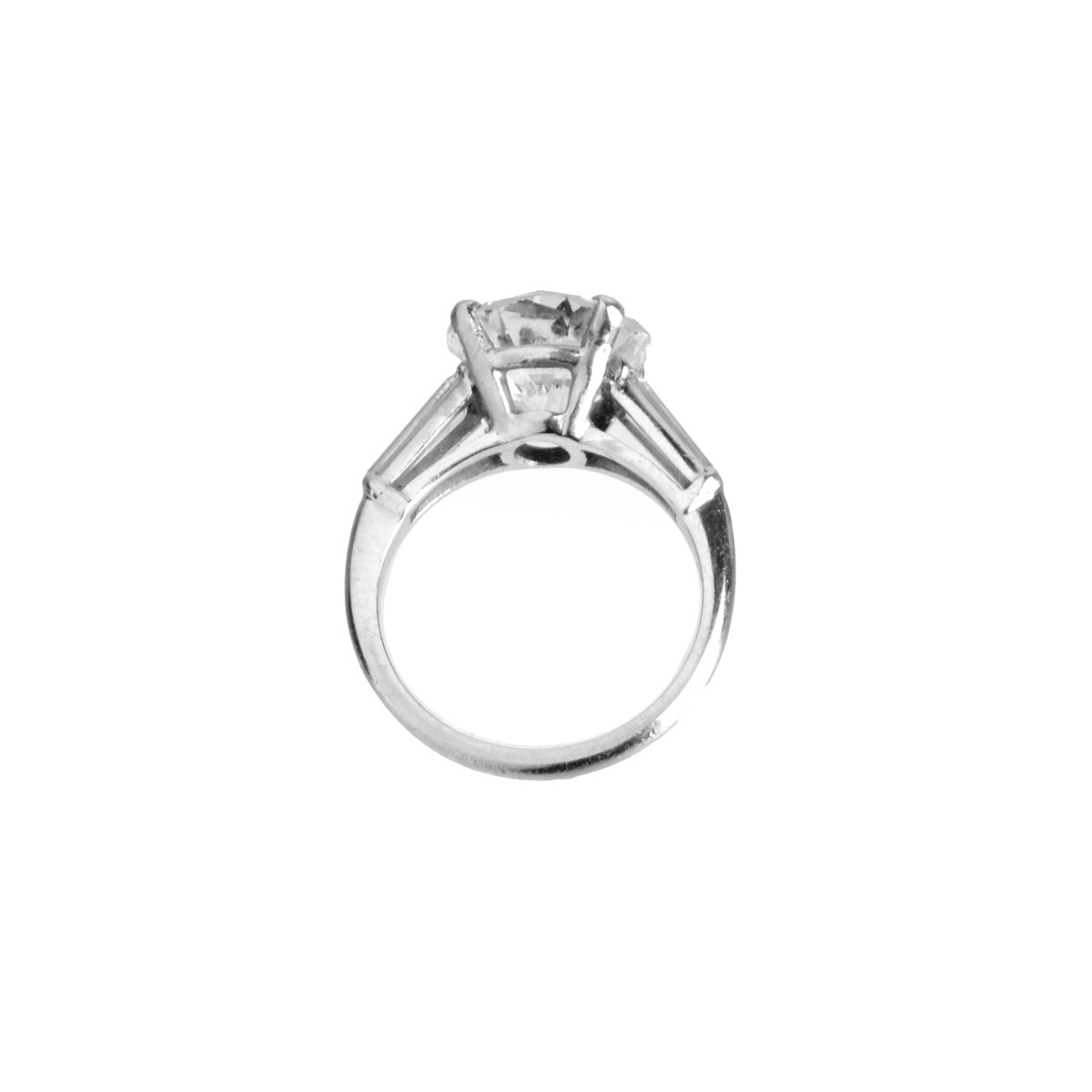 Diamond and Platinum Ring