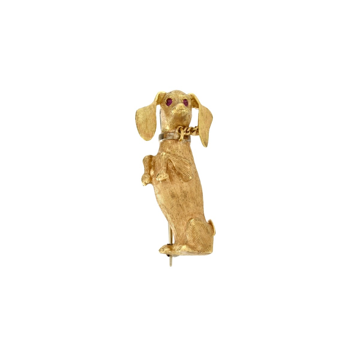 18K Dachshund Brooch