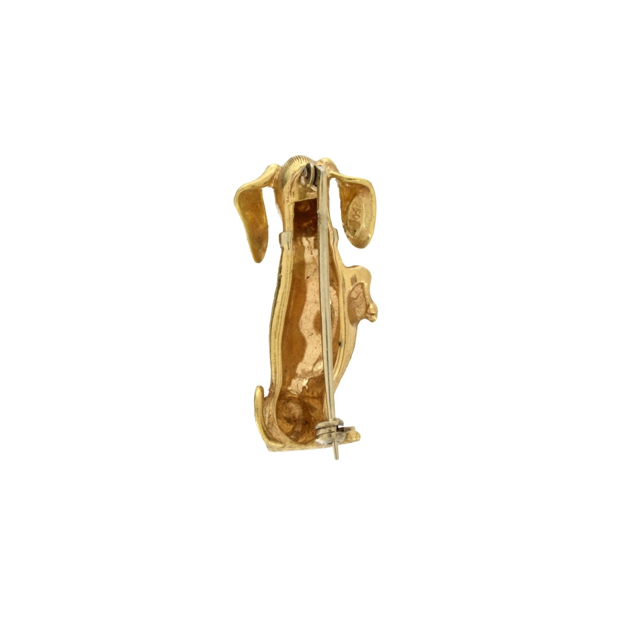 18K Dachshund Brooch