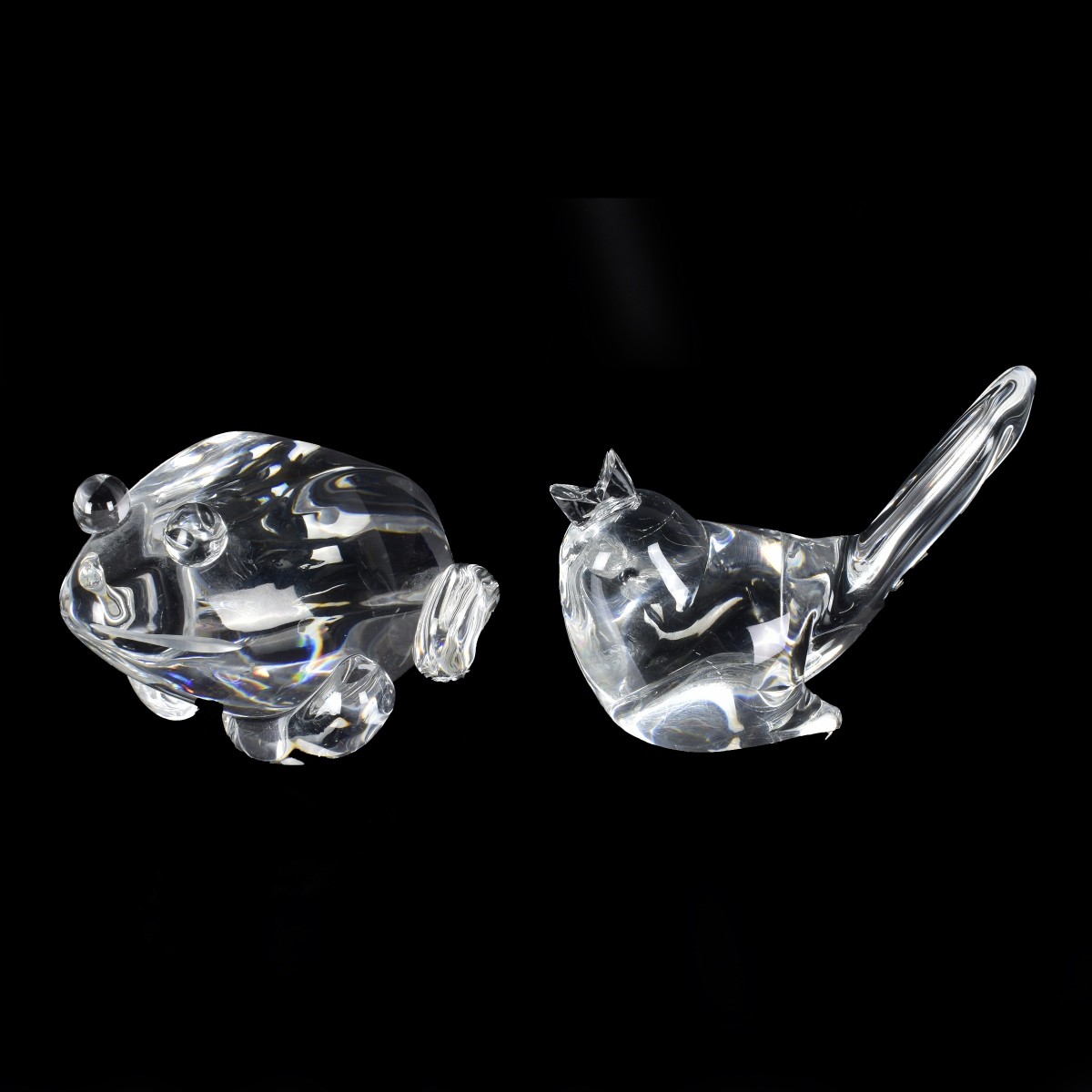 Two Steuben Crystal Figurines