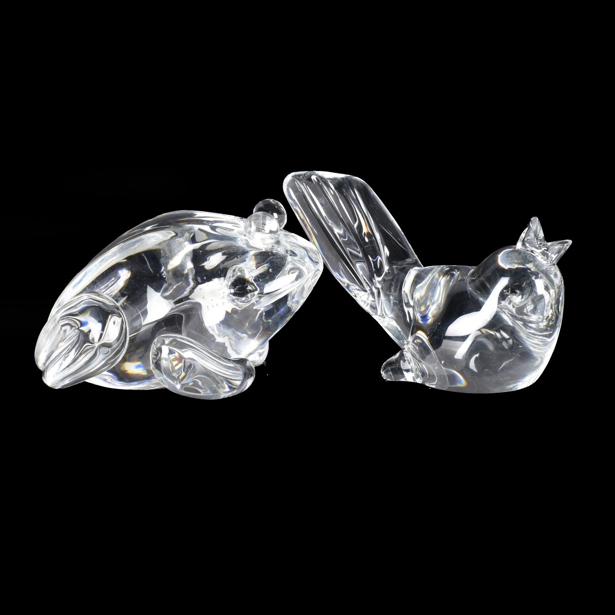 Two Steuben Crystal Figurines