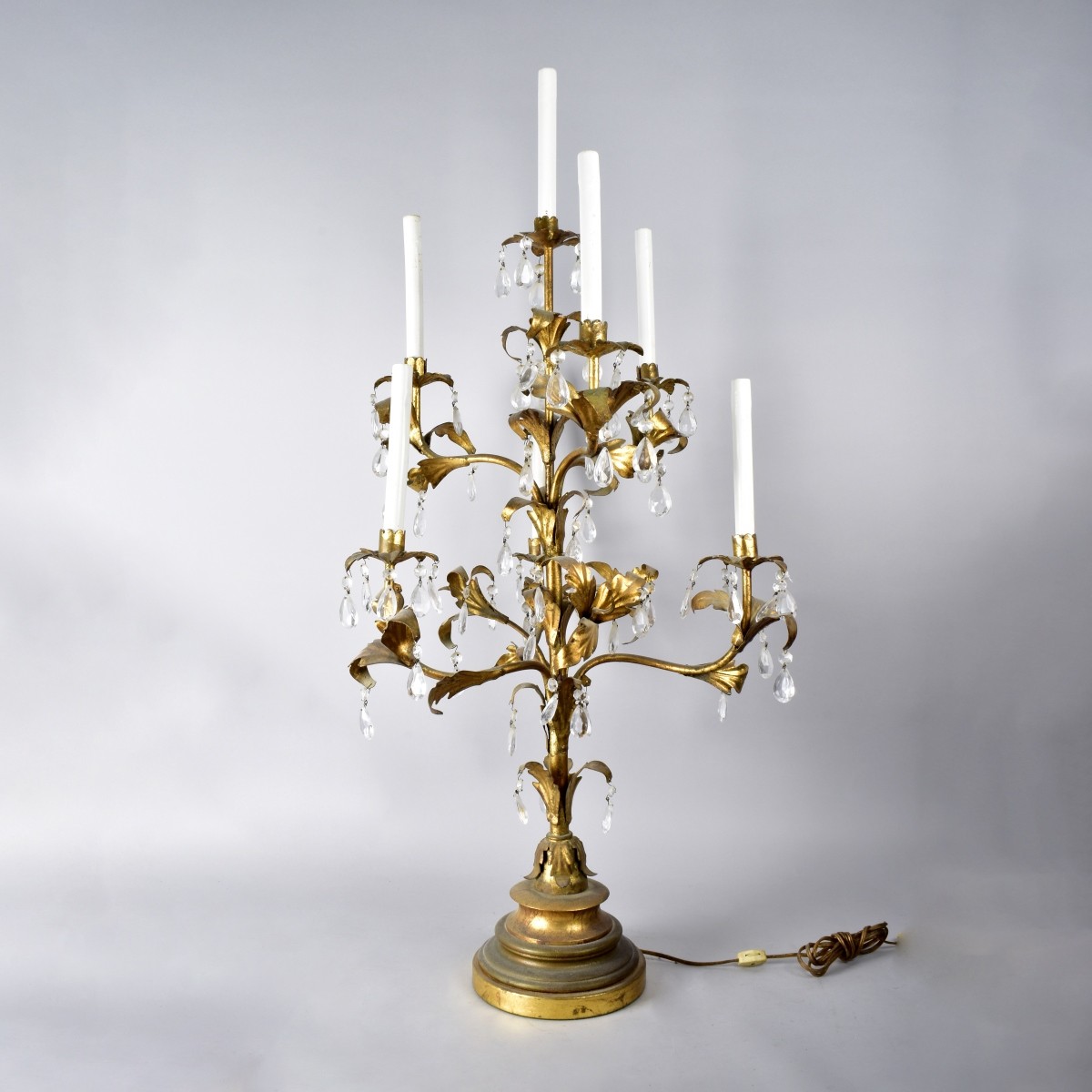 Florentine Gilt Single Candelabra