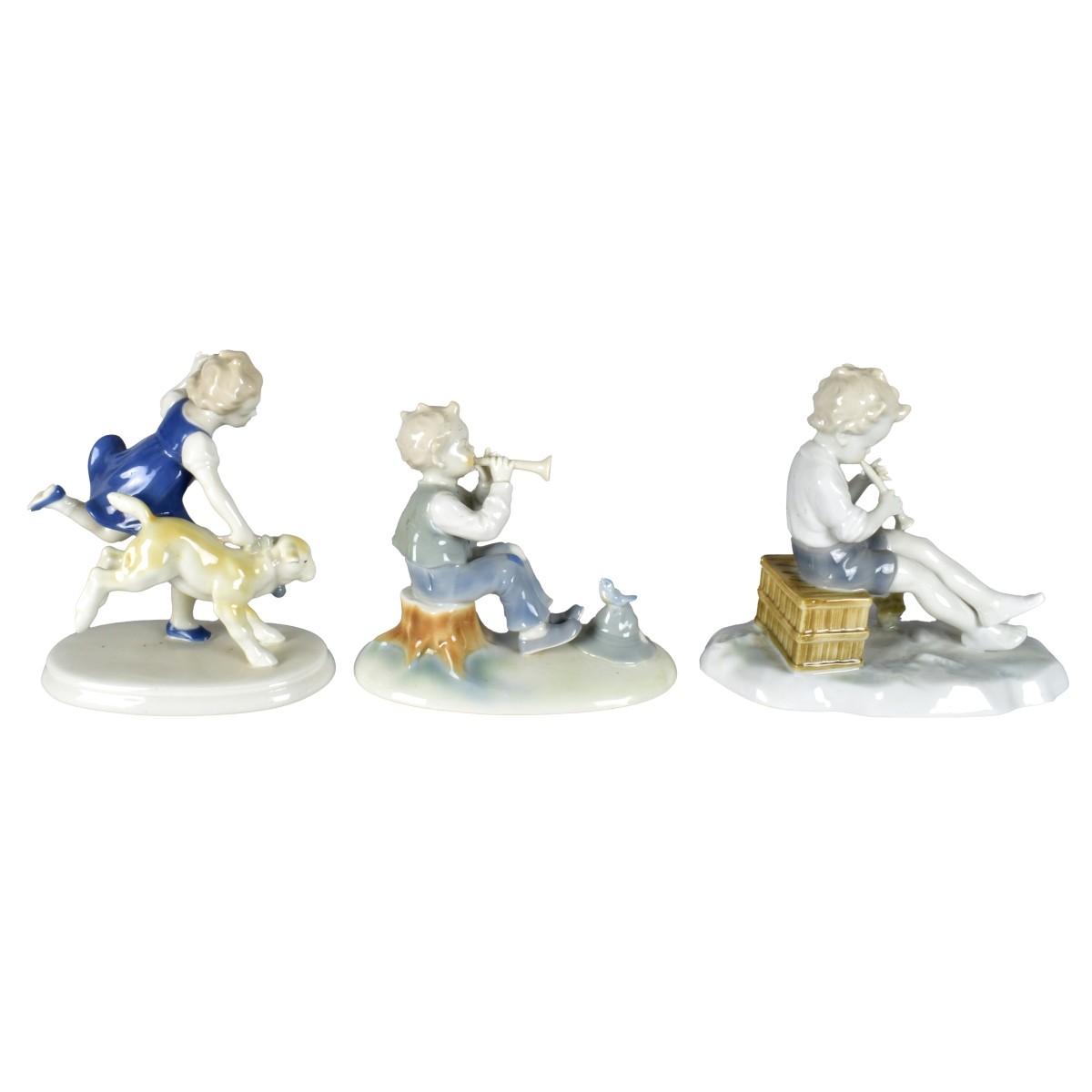 Three Metzler and Ortloff Germany Figurines