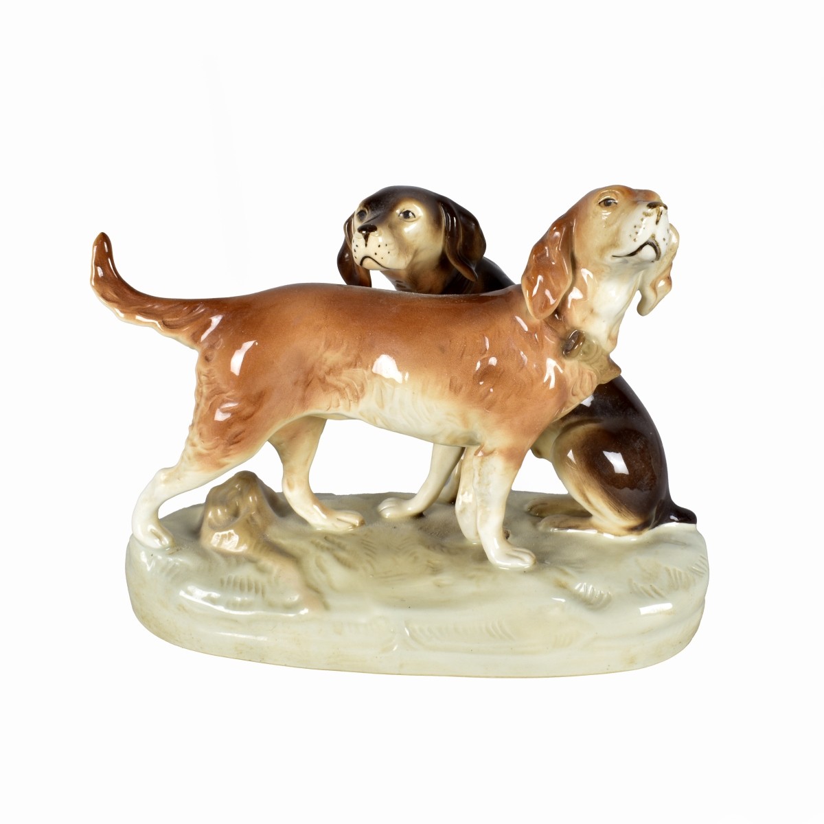 Royal Dux Hunting Dogs Figurine