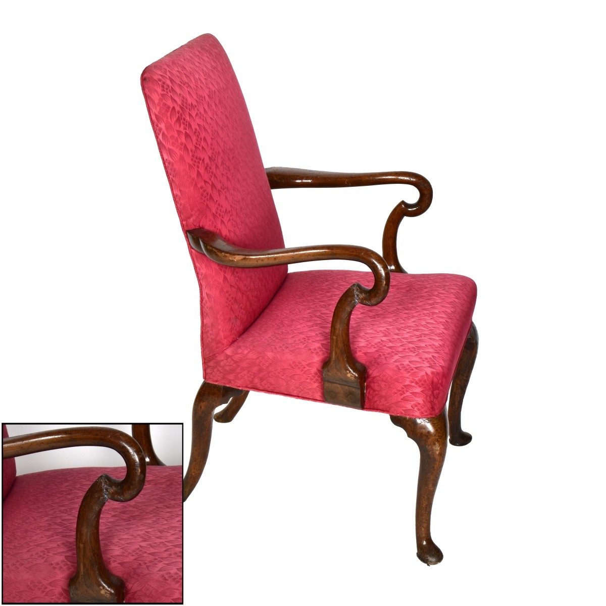 Antique Queen Anne Armchair