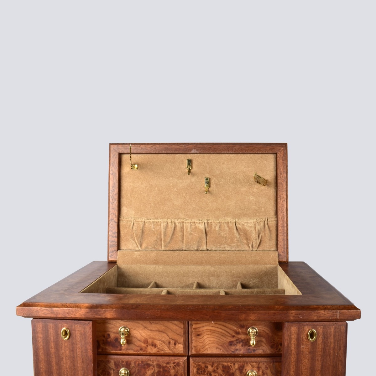 Large Burl Style Jewelry Box