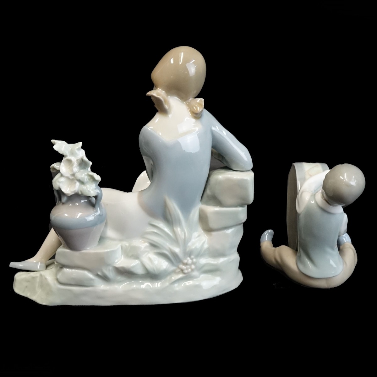 Two Lladro Glazed Porcelain Figurines