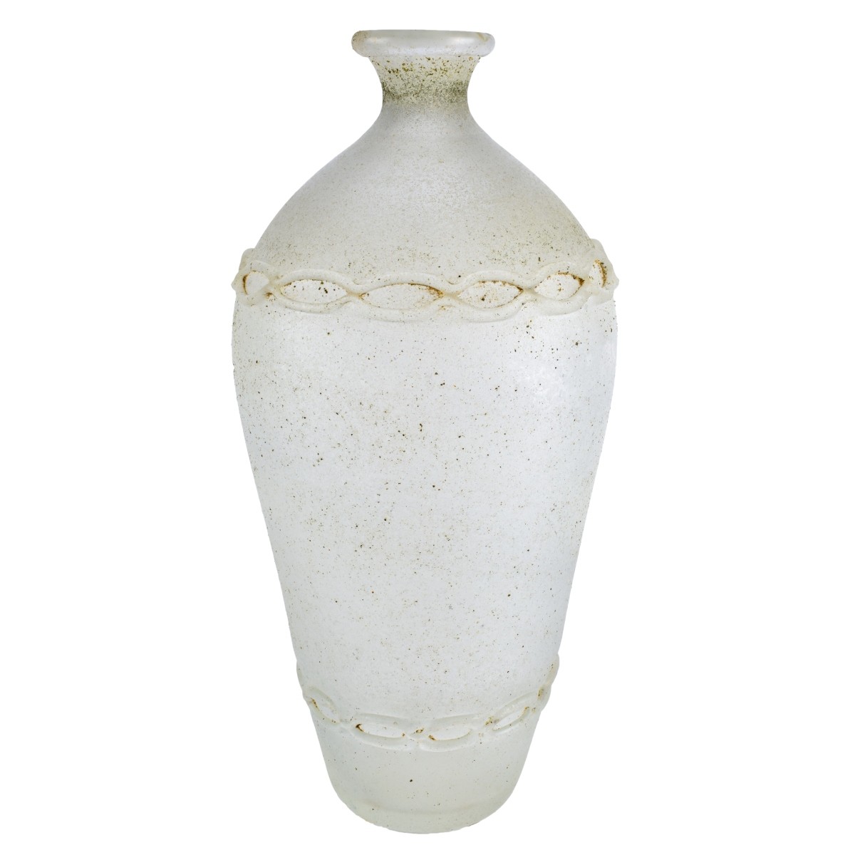 Seguso Scavo Off White Vase