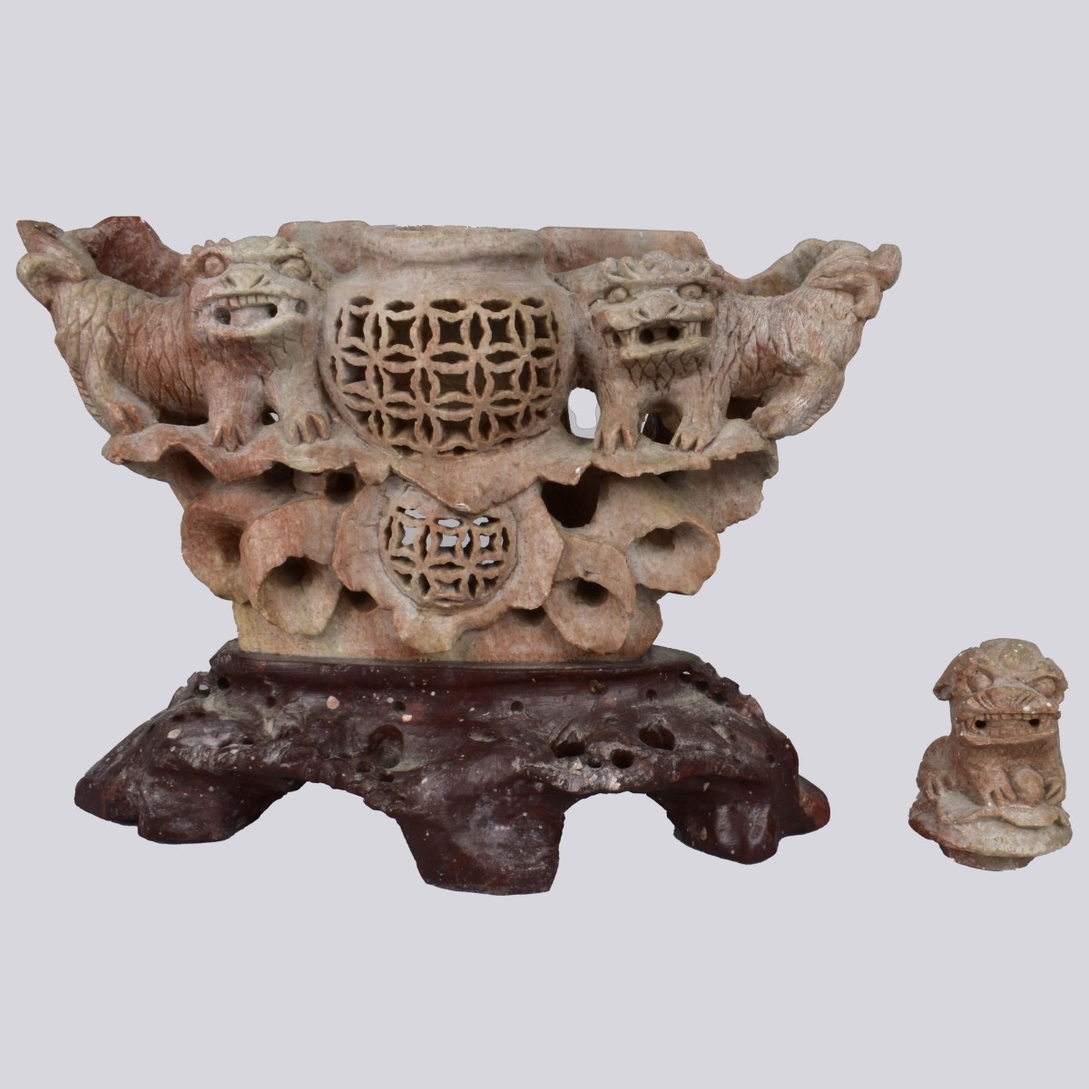 Antique Chinese Soapstone Incense Burner