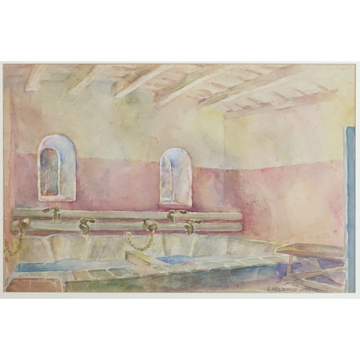 Two Leo Helmholz Junker (1880 - 1972) Watercolors