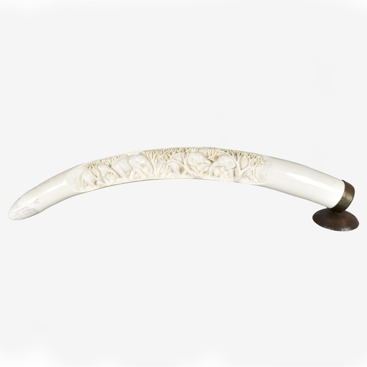 Large African Deep Relief Tusk