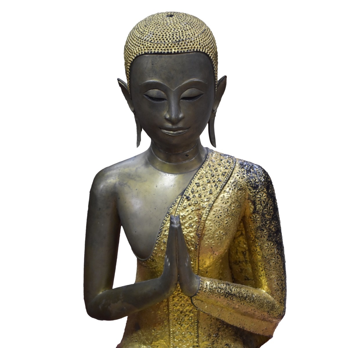 Pair of Life Size Thai Bronze Sculptures