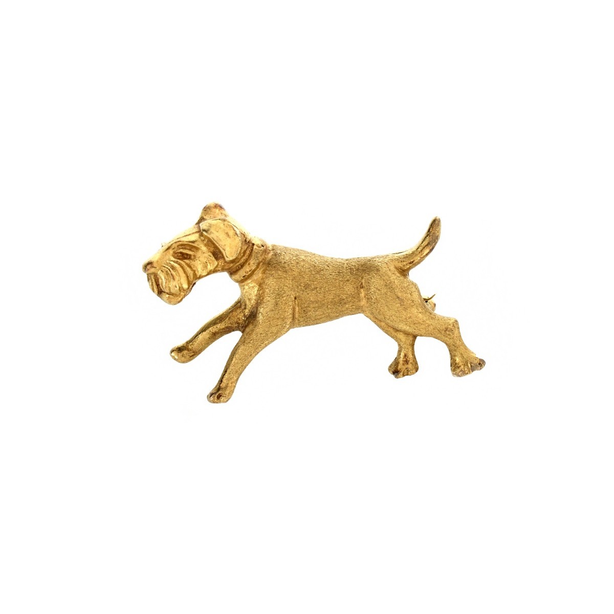 18K Dog Pin