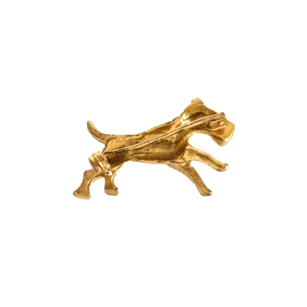 18K Dog Pin