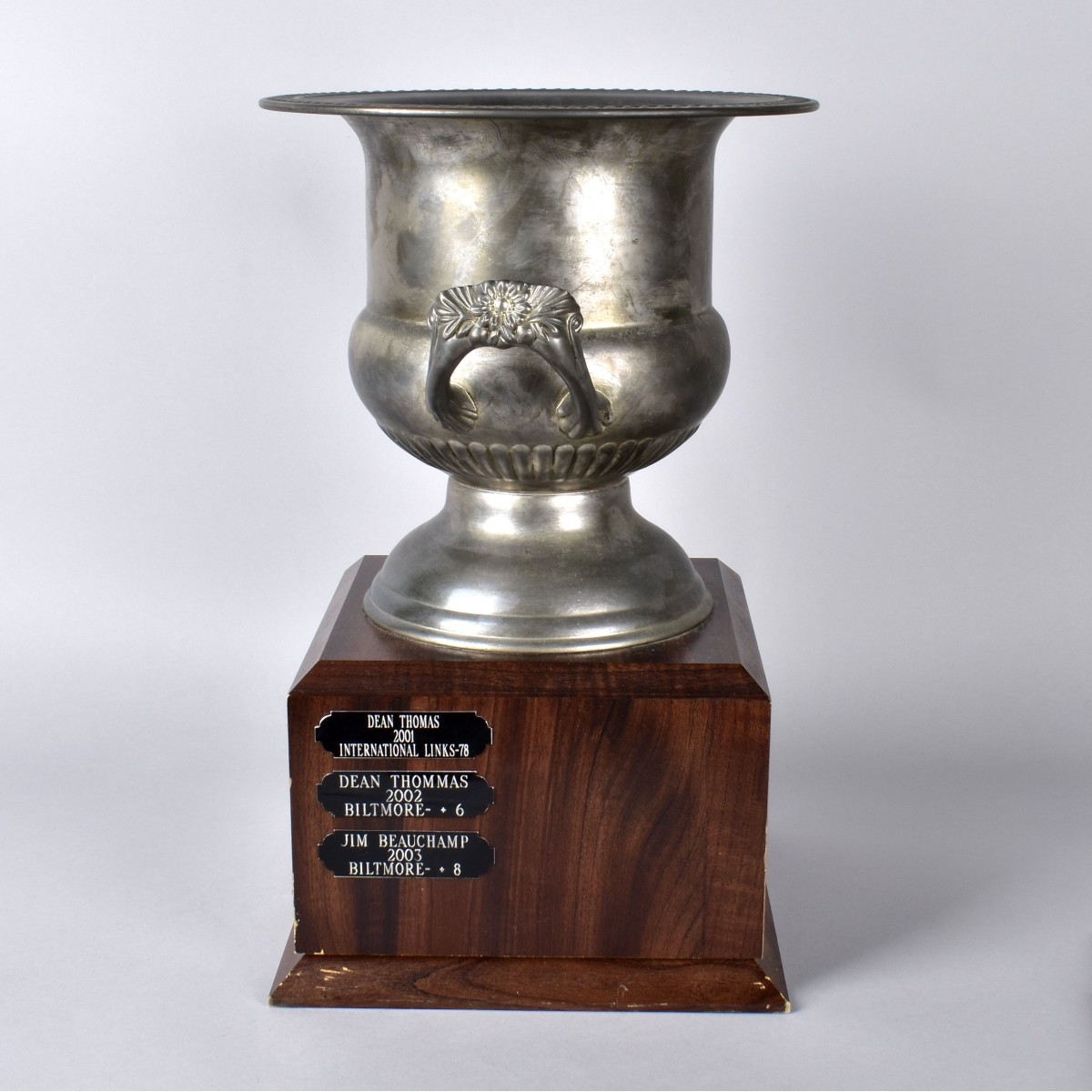 2001 - 2003 Silver Plate Golf Trophy