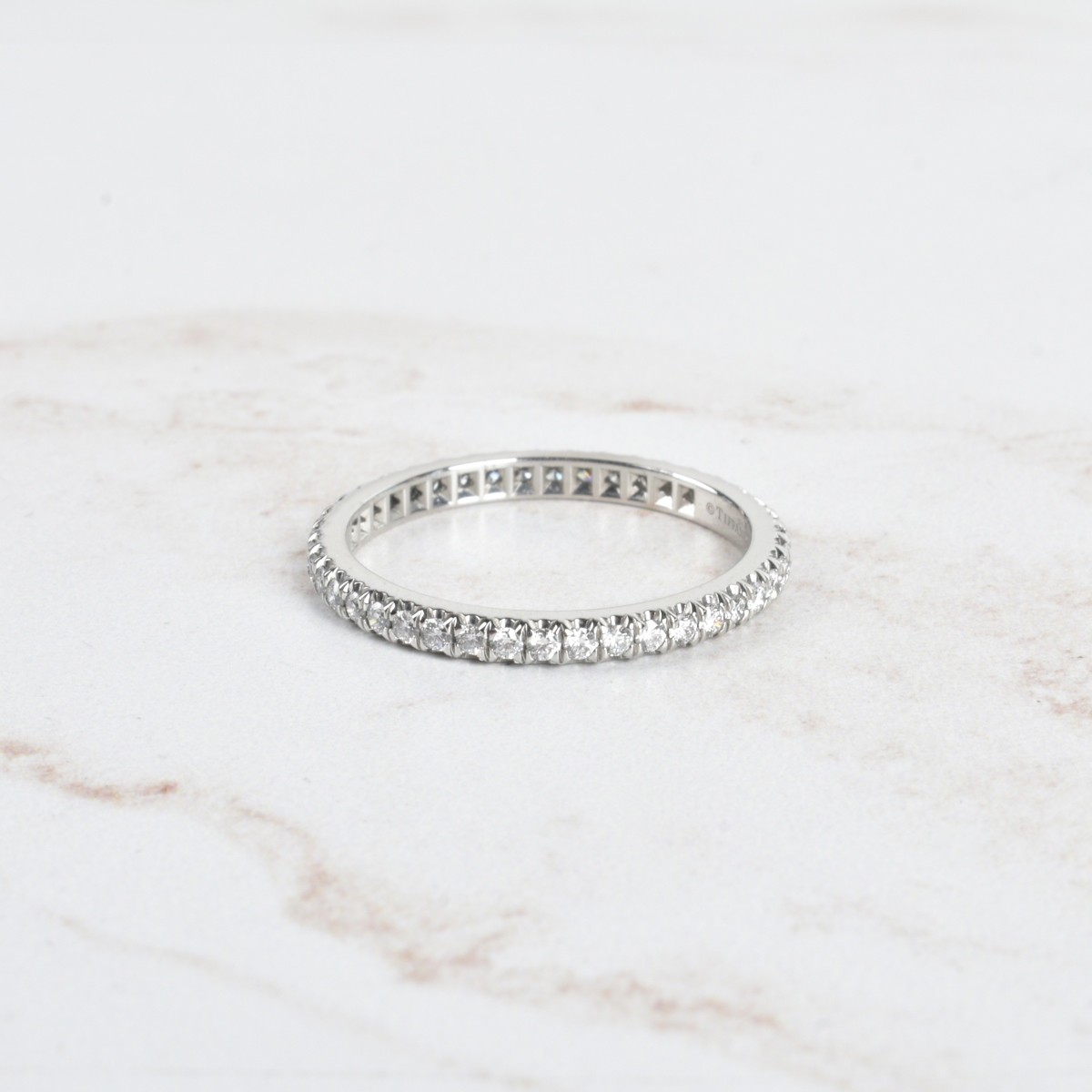 Tiffany & Co Diamond and Platinum Band