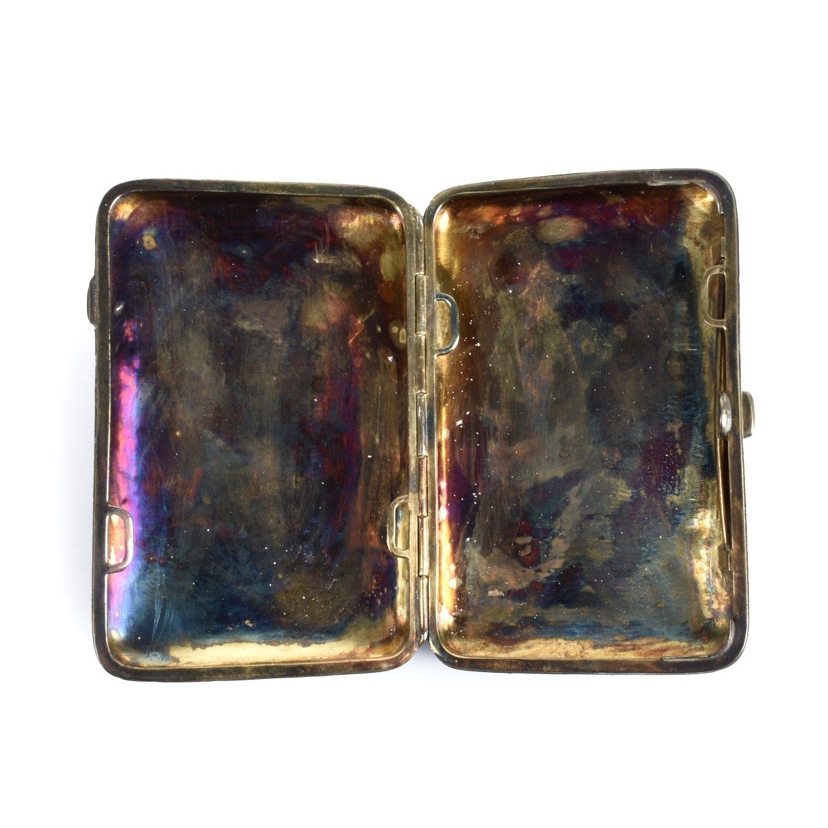 Russian Enamel Silver Cigarette Case