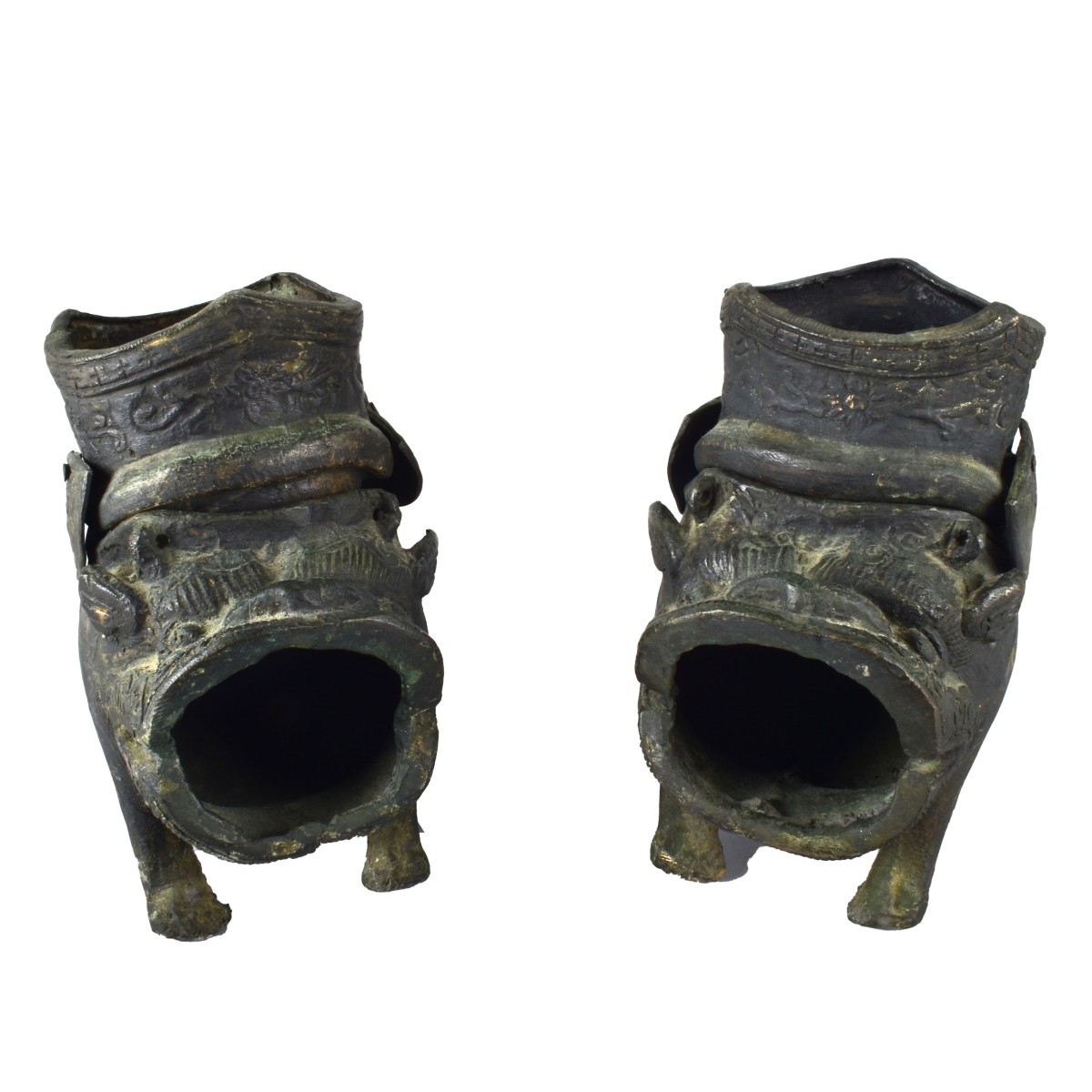 Pair of Chinese Incense Burners