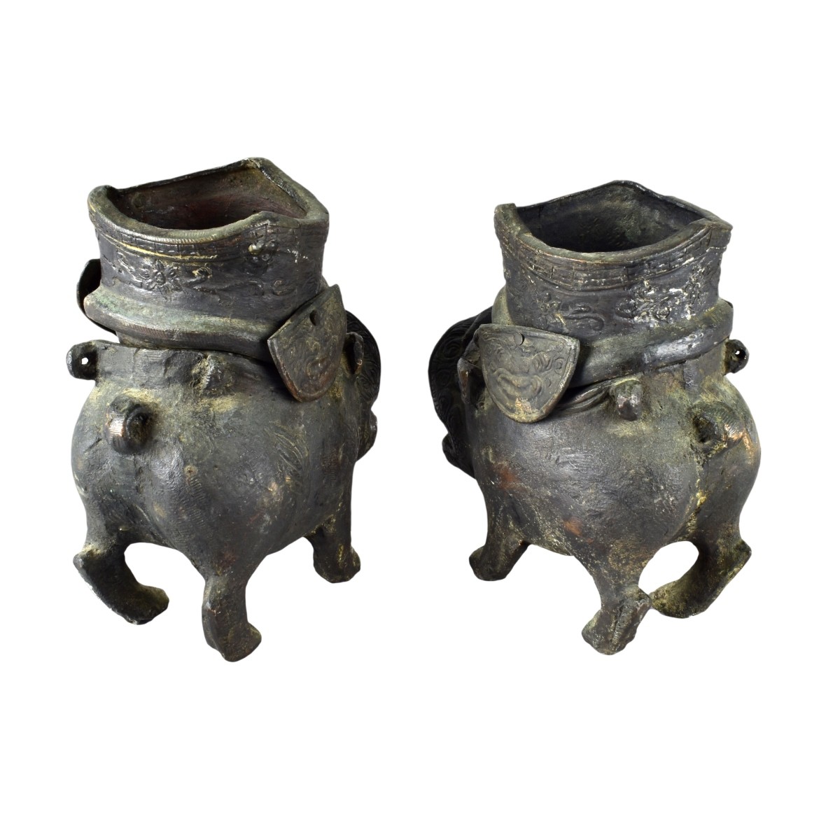 Pair of Chinese Incense Burners