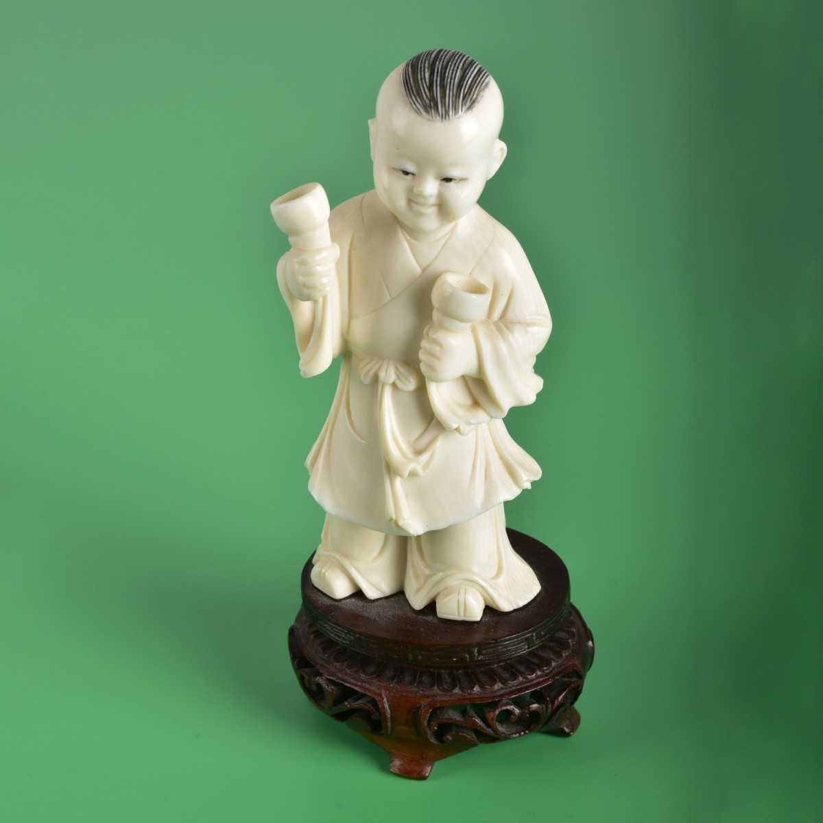 Antique Chinese Polychrome Figurine