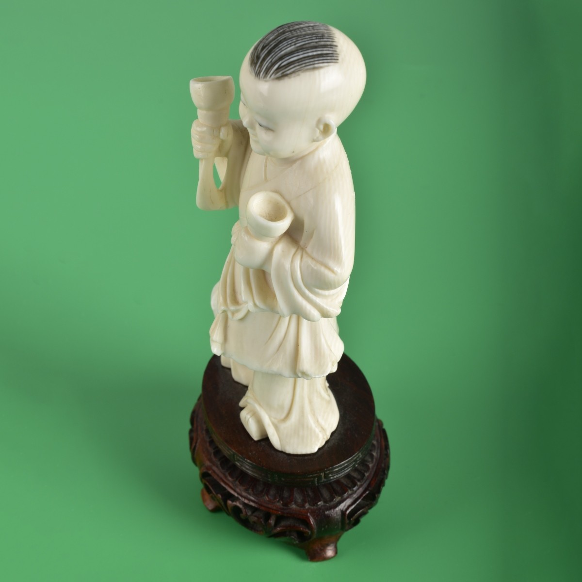 Antique Chinese Polychrome Figurine