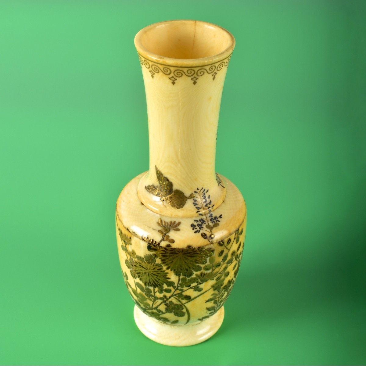 19th C. Japanese Shibayama Vase