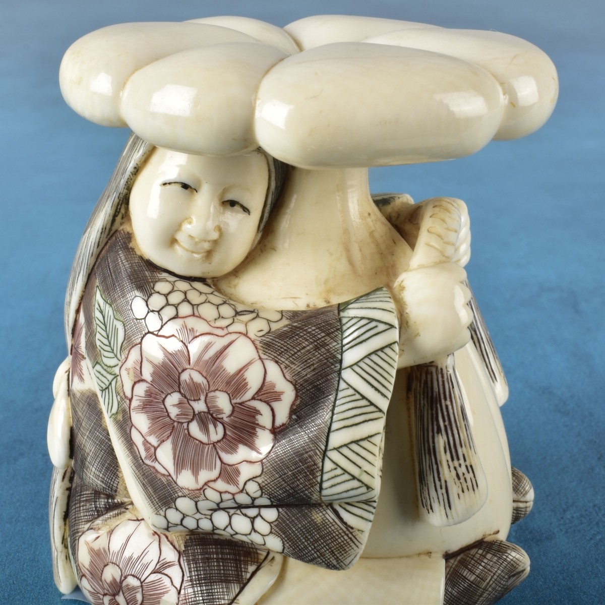 Antique Japanese Okimono Figurine