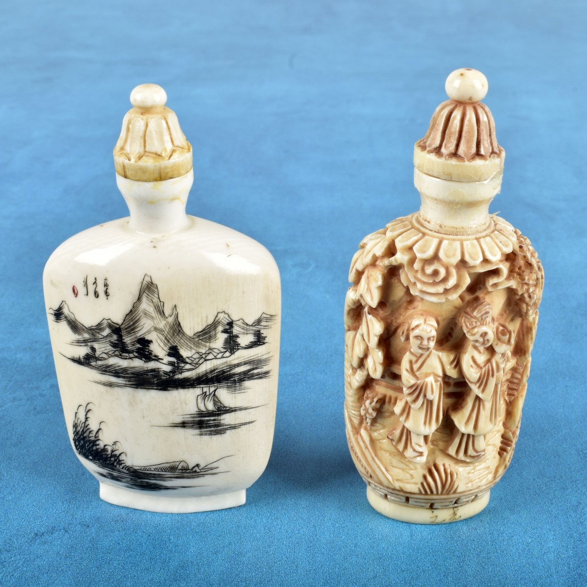 Two Antique Chinese Snuff Bottles